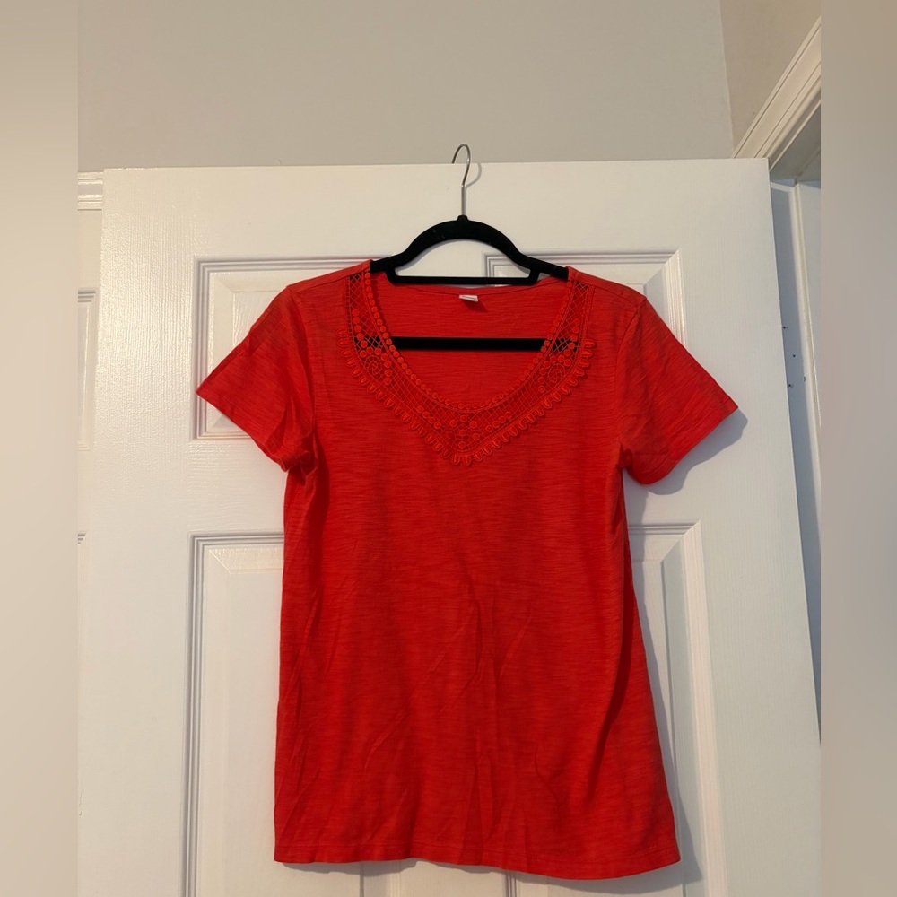 Old Navy Short Sleeve Top with Lace Detail